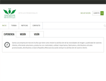 Tablet Screenshot of angelospromocionales.com